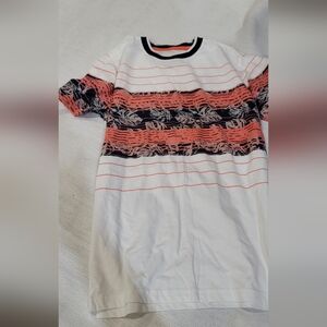 Stylish Kids' White and Red Striped Shirt